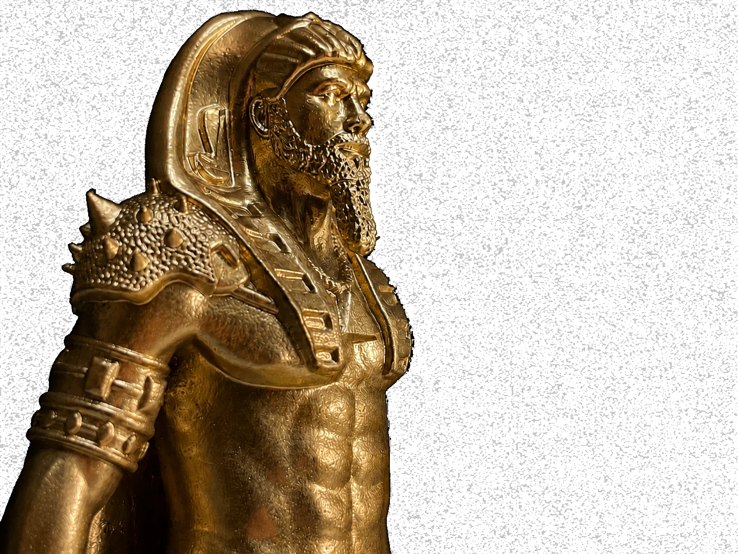 Antique gold finish – hand-painted gold statue PrintableArtForge