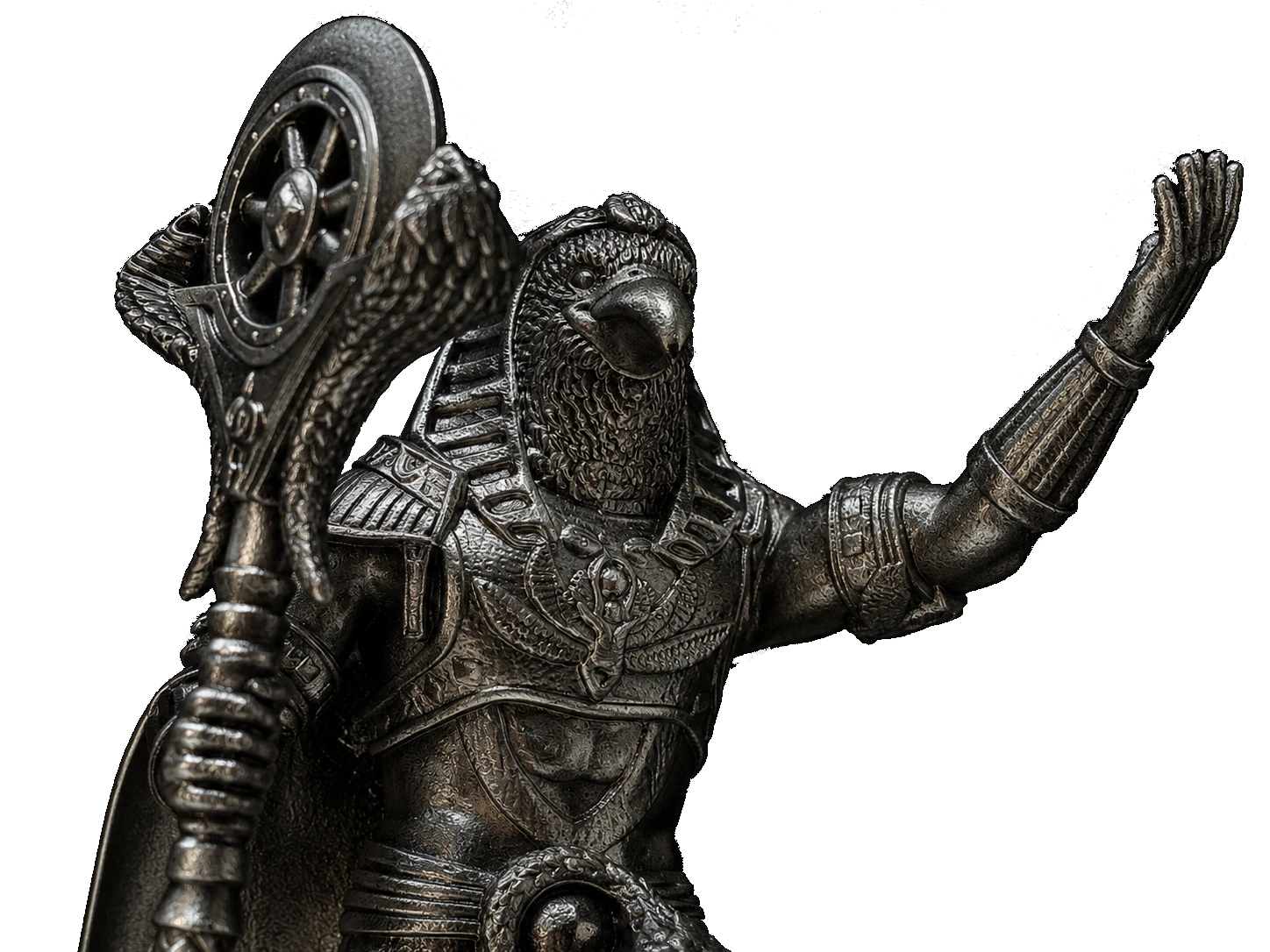 Antique silver finish – hand-painted silver statue PrintableArtForge