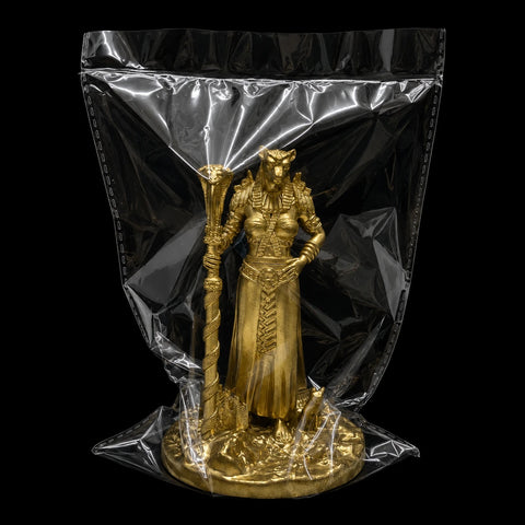 Bastet Egyptian Cat Goddess statue – product packaging and unboxing – PrintableArtForge