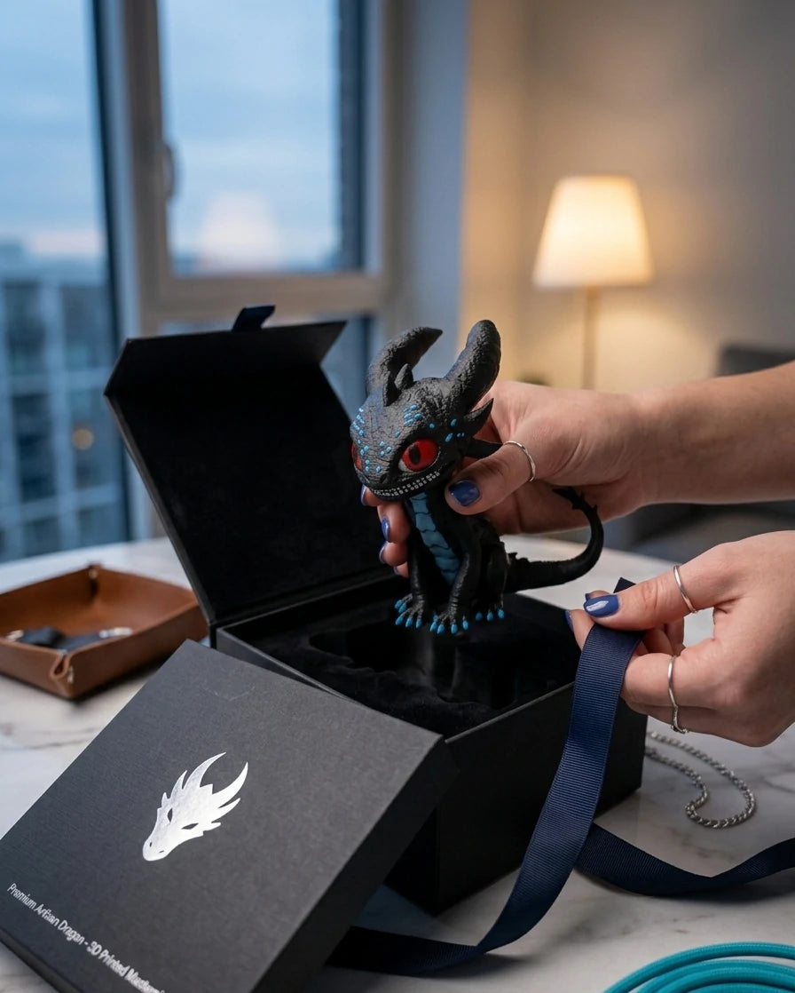 VEX - Spark of the Night Dragon - Desk Figurine - Gift & Office Decor - Desk Buddy