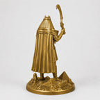 Horus Egyptian Sky God statue – hand-painted SLA resin 15 cm – back view antique gold finish – PrintableArtForge