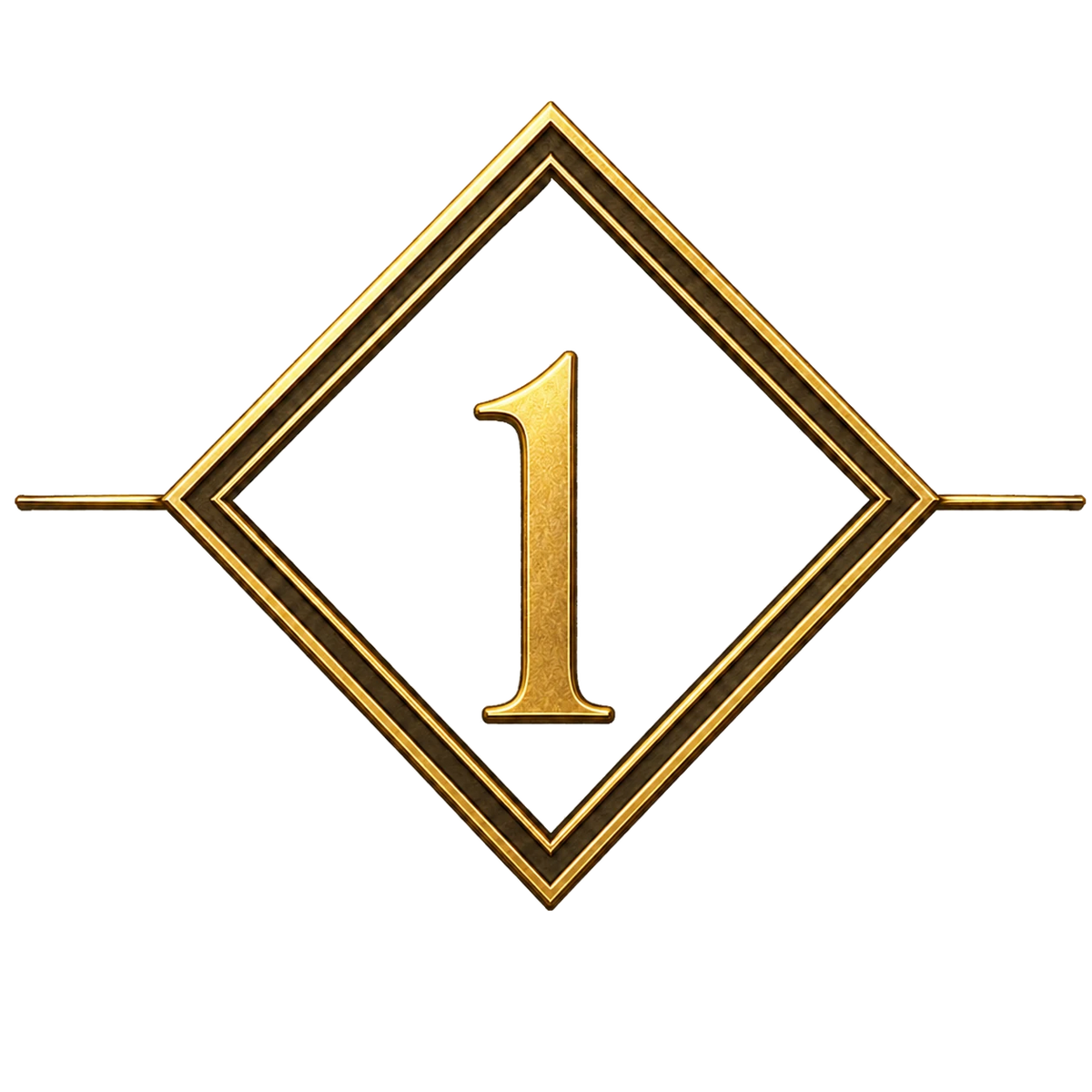 Gold decorative icon – PrintableArtForge website element