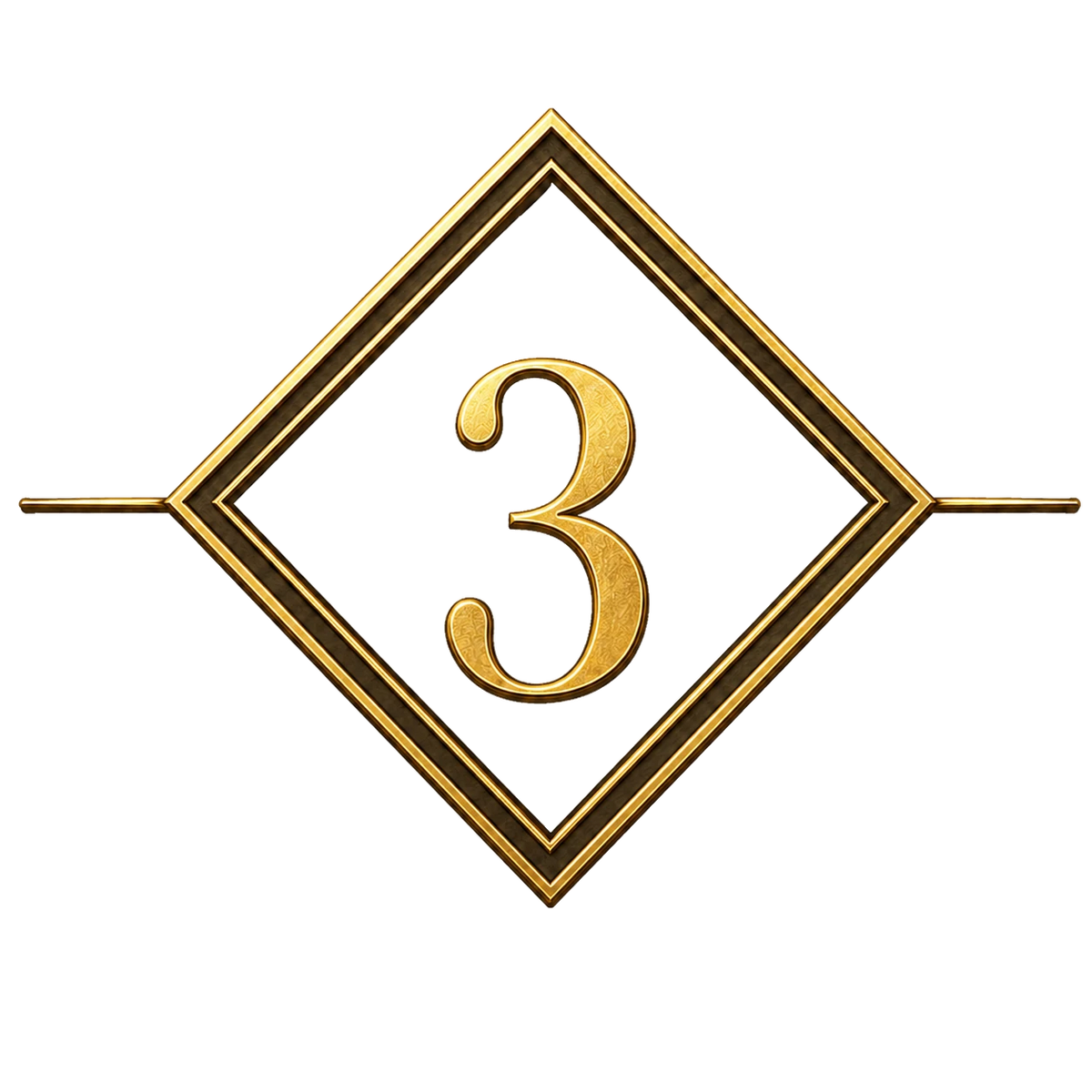 Gold decorative icon – PrintableArtForge website element