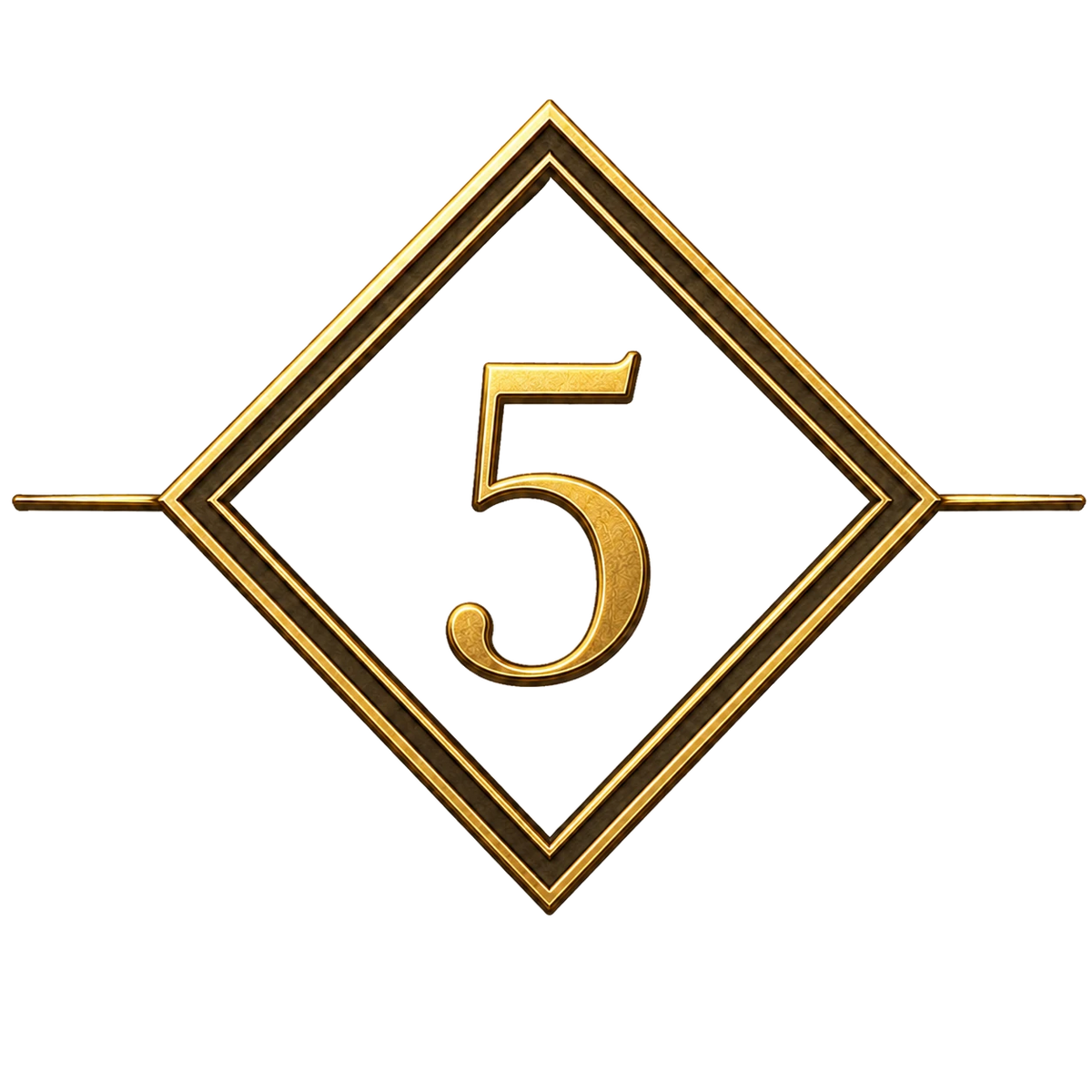 Gold decorative icon – PrintableArtForge website element