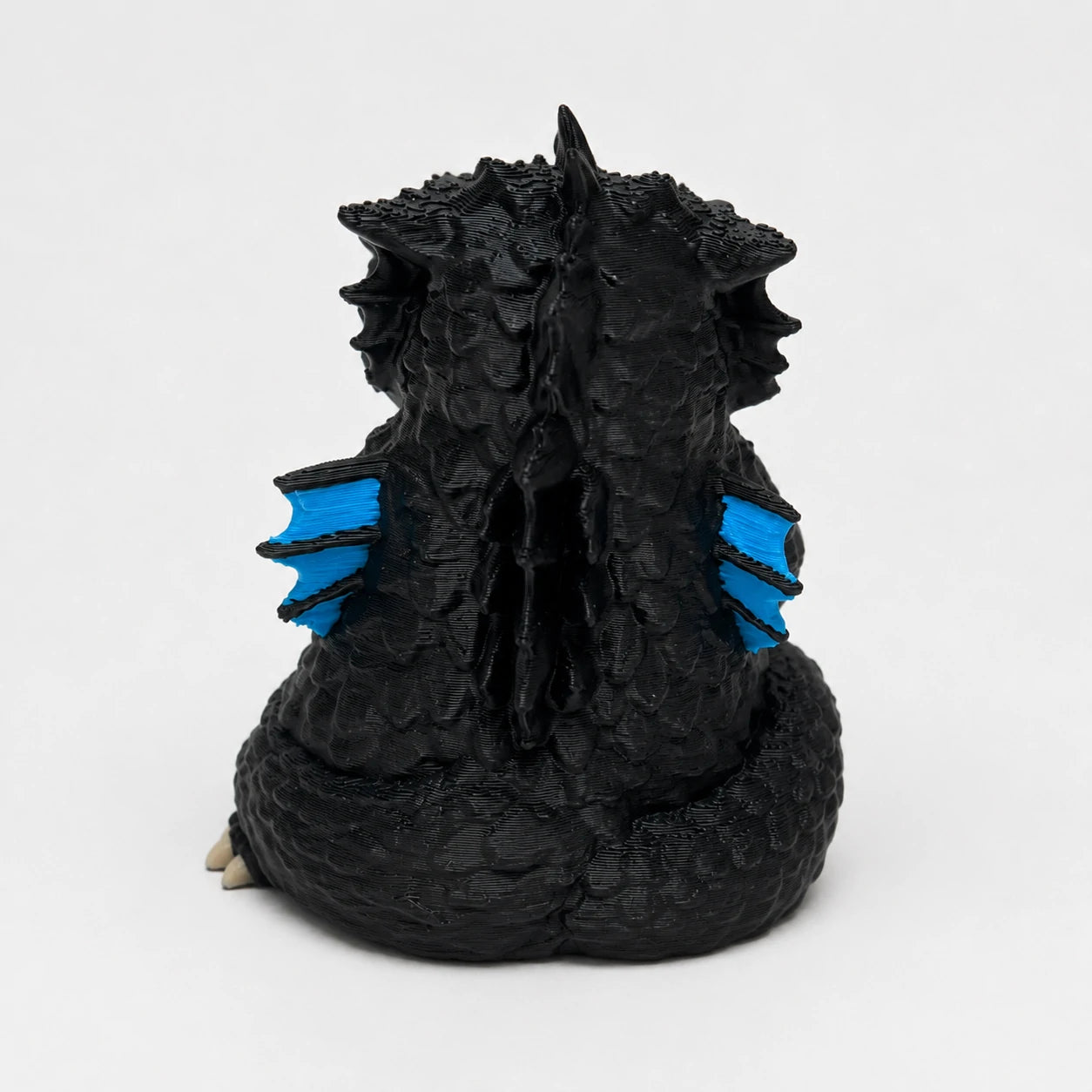 KODA Guardian Dragon desk figurine – multicolor FDM 3D printed – back view – PrintableArtForge