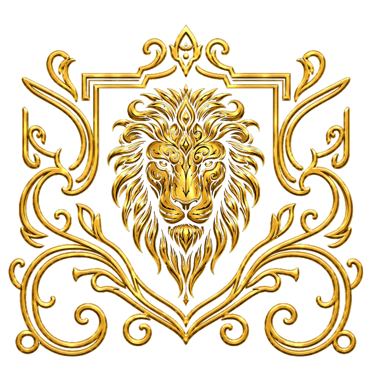 PrintableArtForge lion logo white – premium handcrafted figurines and statues