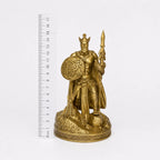 Lugh Celtic Sun God statue – hand-painted SLA resin 15 cm – size comparison with ruler – PrintableArtForge