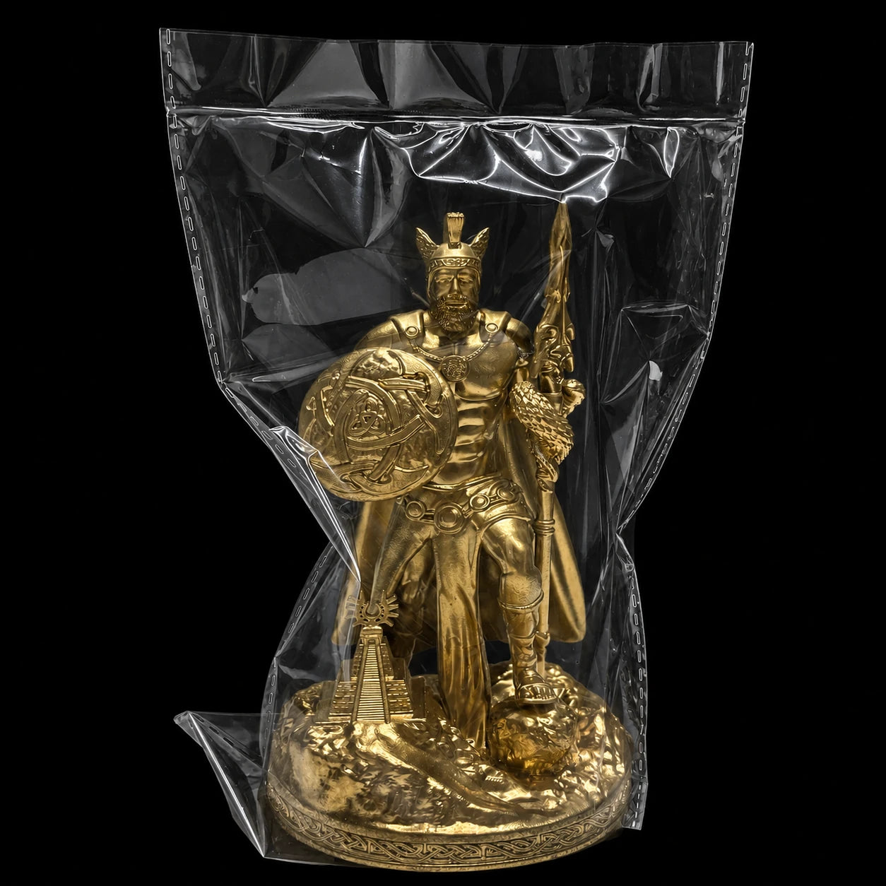 Lugh Celtic Sun God statue – product packaging and unboxing – PrintableArtForge
