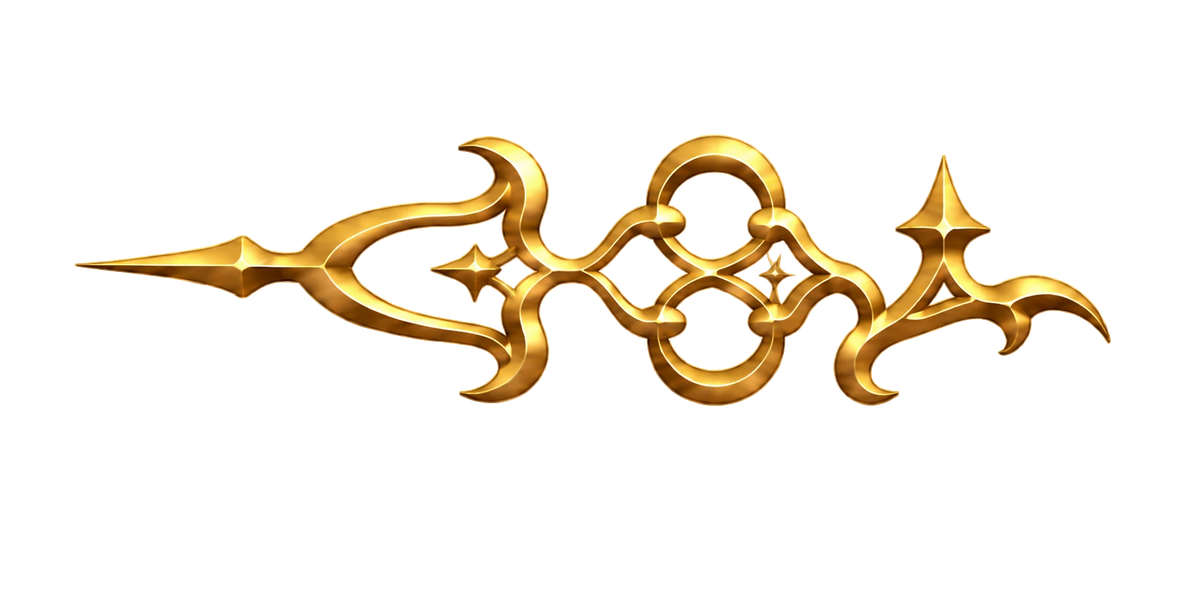 Gold ornamental border left – decorative element PrintableArtForge