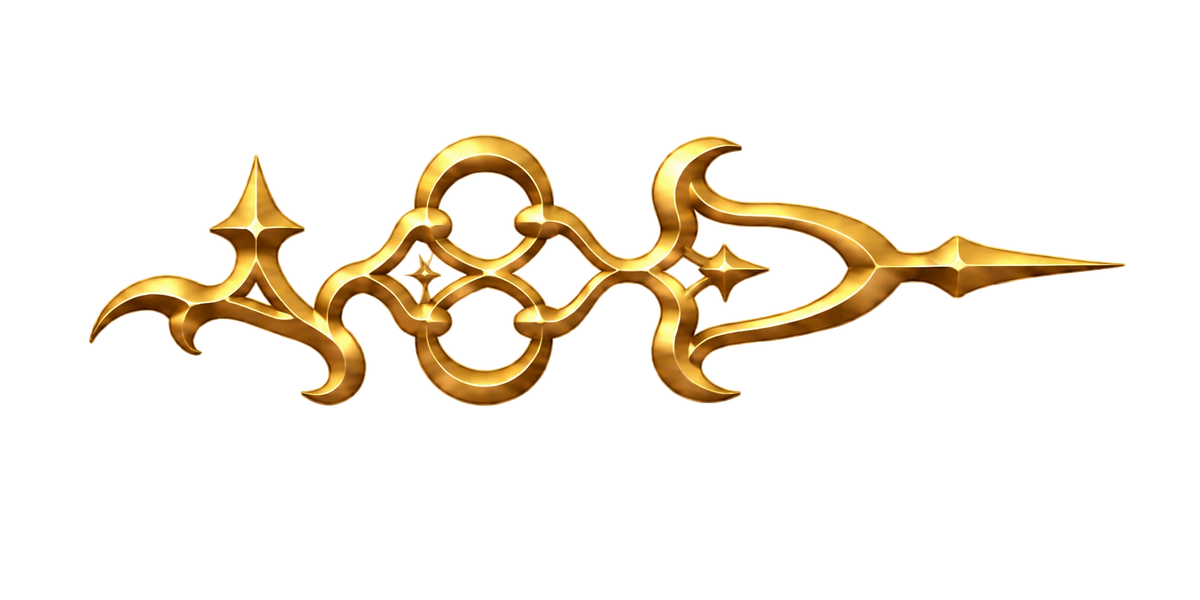 Gold ornamental border right – decorative element PrintableArtForge