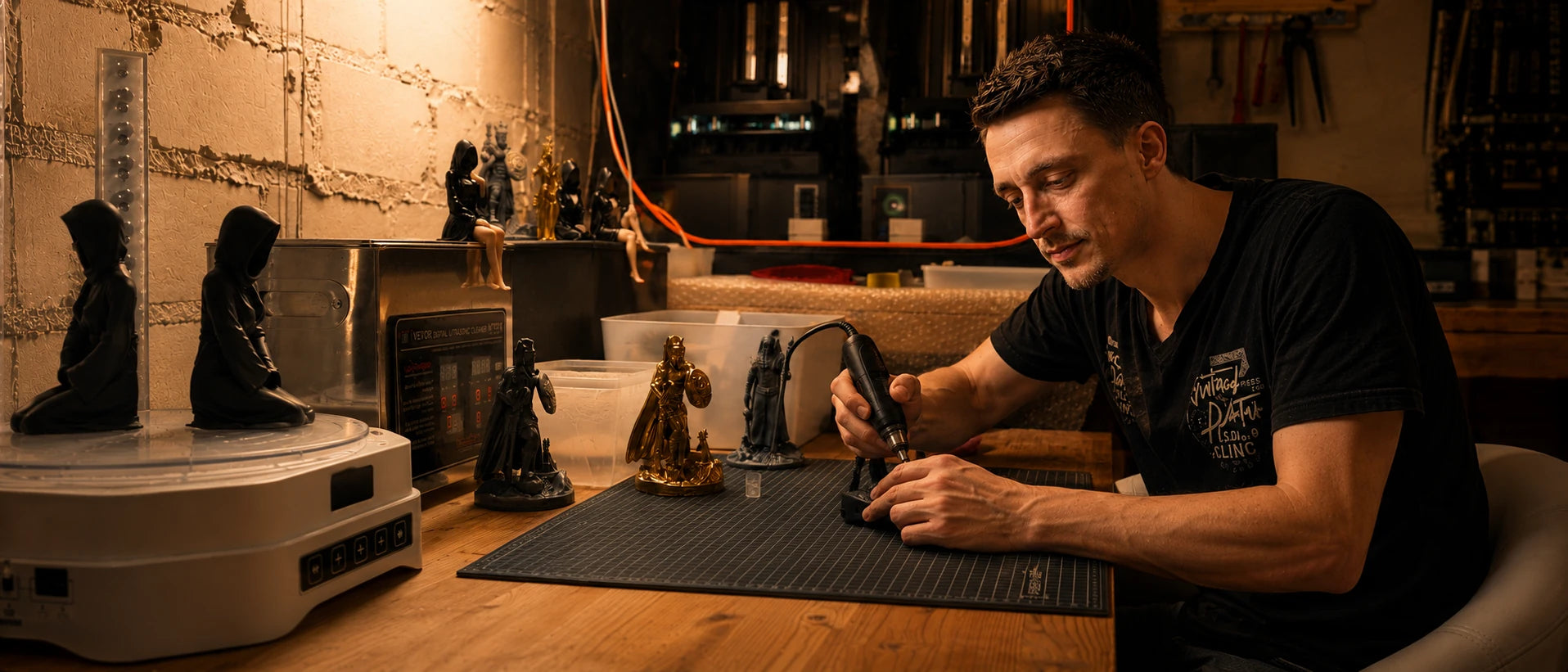 PrintableArtForge hero banner – handcrafted mythological statues and figurines