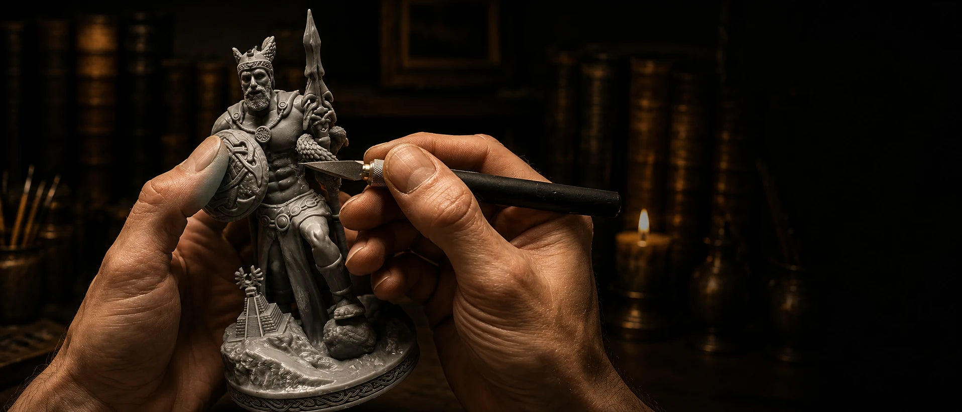 PrintableArtForge studio banner – handcrafted statues and figurines made in Darmstadt Germany