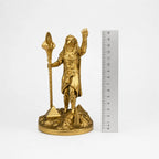 Ra Egyptian Sun God statue – hand-painted SLA resin 15 cm – size comparison with ruler – PrintableArtForge