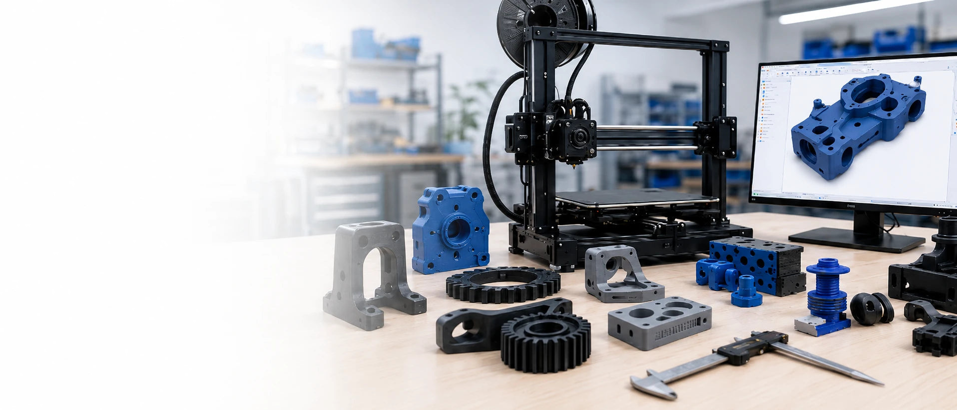 AI technology B2B banner – PrintableArtForge B2B 3D printing