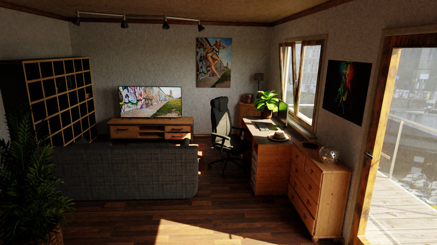 Wohnzimmer-Szene