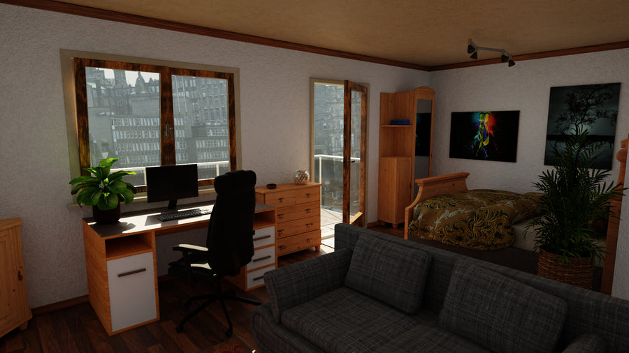 Wohnzimmer-Szene